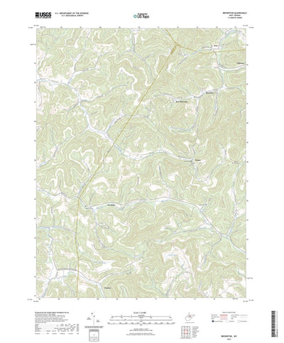 United States Geological Survey Brownton, WV (2023, 24000-Scale) digital map