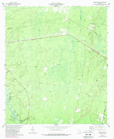 United States Geological Survey Browntown, GA (1978, 24000-Scale) digital map