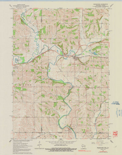 United States Geological Survey Browntown, WI-IL (1962, 24000-Scale) digital map