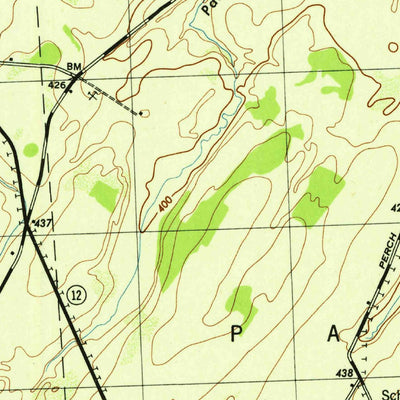 United States Geological Survey Brownville, NY (1943, 31680-Scale) digital map