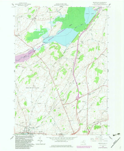 United States Geological Survey Brownville, NY (1958, 24000-Scale) digital map