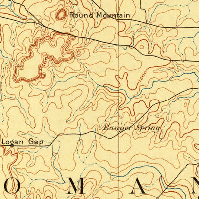 United States Geological Survey Brownwood, TX (1889, 125000-Scale) digital map
