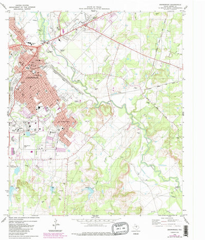 United States Geological Survey Brownwood, TX (1980, 24000-Scale) digital map
