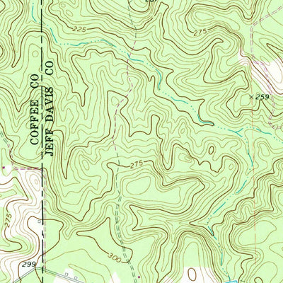 United States Geological Survey Broxton NE, GA (1971, 24000-Scale) digital map