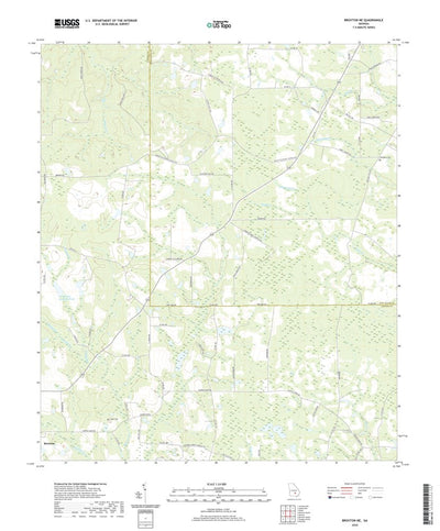 United States Geological Survey Broxton NE, GA (2020, 24000-Scale) digital map