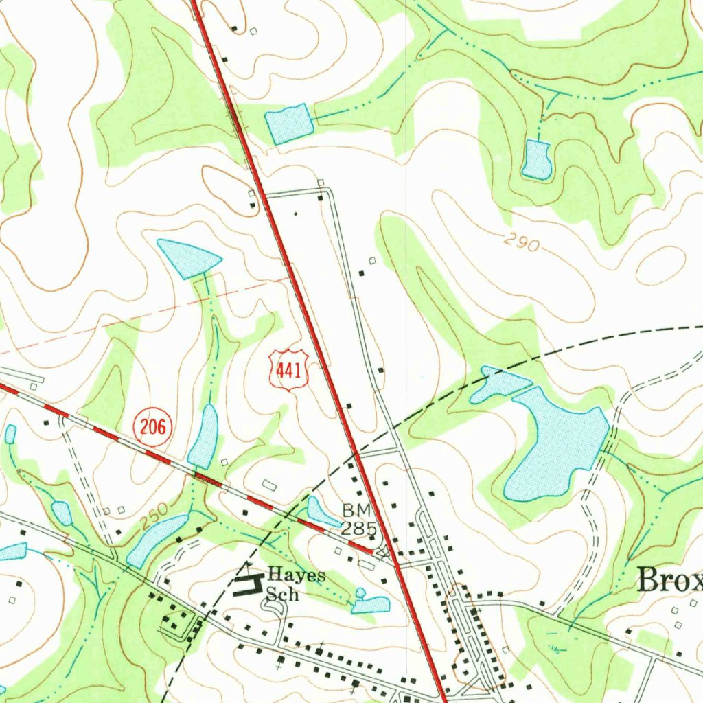 Broxton North, GA (1972, 24000-Scale) Map by United States Geological ...