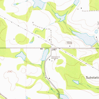 United States Geological Survey Broxton South, GA (1977, 24000-Scale) digital map