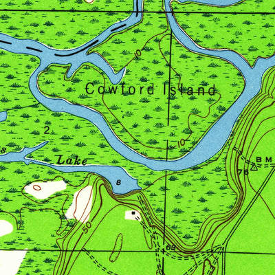 United States Geological Survey Bruce, FL (1945, 24000-Scale) digital map