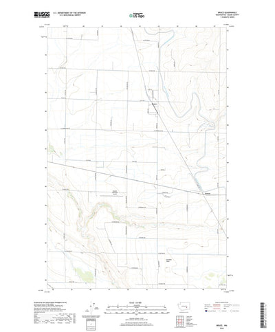 United States Geological Survey Bruce, WA (2020, 24000-Scale) digital map