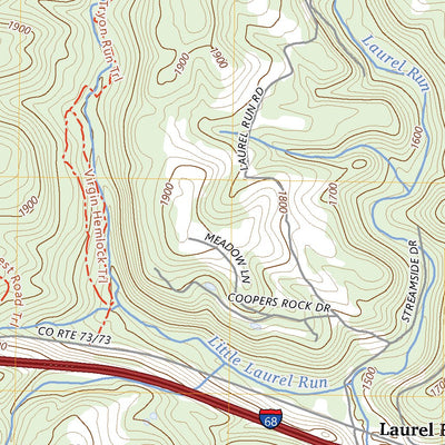 United States Geological Survey Bruceton Mills, WV (2023, 24000-Scale) digital map