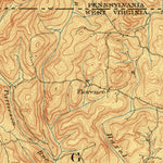 United States Geological Survey Bruceton Mills, WV-PA (1904, 62500-Scale) digital map