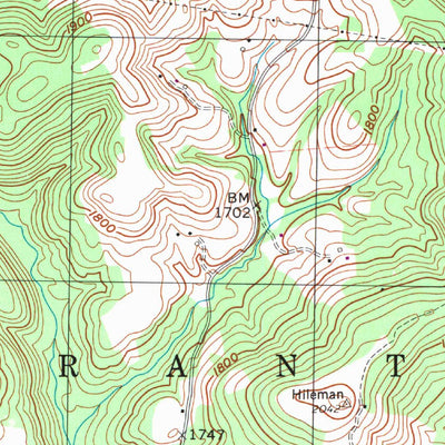 United States Geological Survey Bruceton Mills, WV-PA (1960, 24000-Scale) digital map