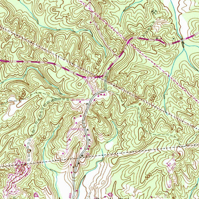 United States Geological Survey Bruceton, TN (1950, 24000-Scale) digital map