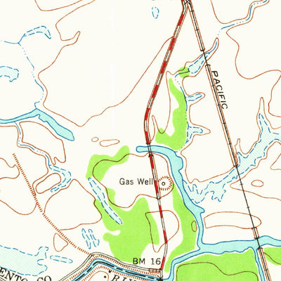 United States Geological Survey Bruceville, CA (1953, 24000-Scale) digital map