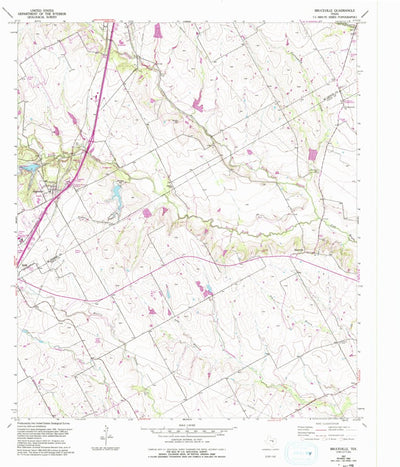 United States Geological Survey Bruceville, TX (1957, 24000-Scale) digital map