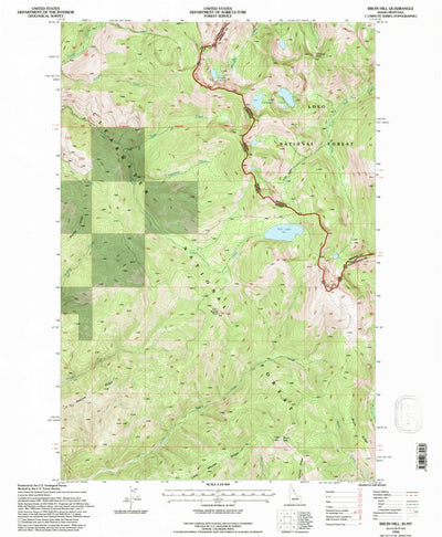 United States Geological Survey Bruin Hill, ID-MT (1994, 24000-Scale) digital map
