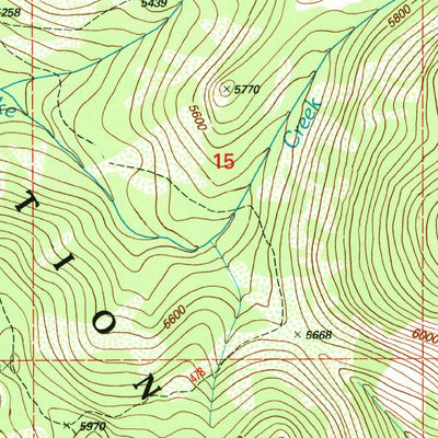 United States Geological Survey Bruin Hill, ID-MT (1994, 24000-Scale) digital map
