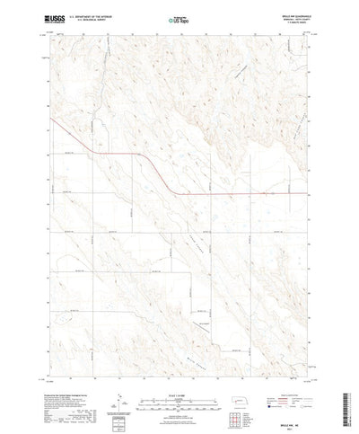 United States Geological Survey Brule NW, NE (2021, 24000-Scale) digital map