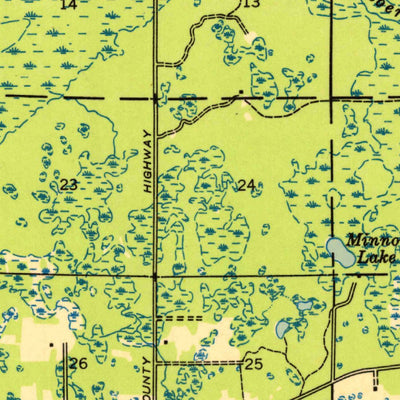 United States Geological Survey Brule, WI (1947, 48000-Scale) digital map