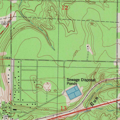 United States Geological Survey Brule, WI (1984, 24000-Scale) digital map