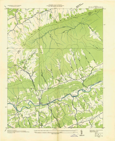 United States Geological Survey Brumley, VA (1934, 24000-Scale) digital map