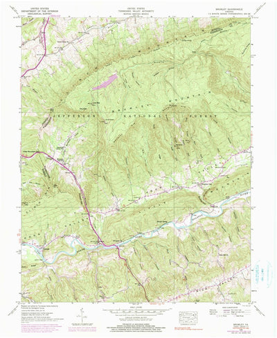 United States Geological Survey Brumley, VA (1938, 24000-Scale) digital map