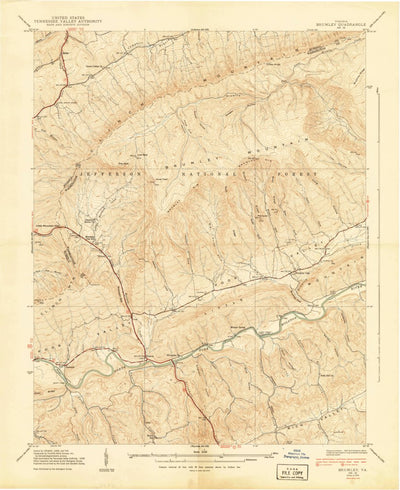 United States Geological Survey Brumley, VA (1939, 24000-Scale) digital map