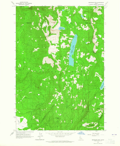 United States Geological Survey Brundage Mountain, ID (1963, 24000-Scale) digital map