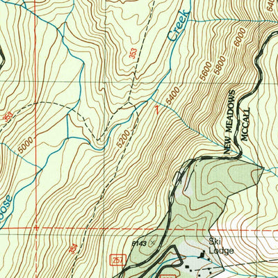 United States Geological Survey Brundage Mountain, ID (2004, 24000-Scale) digital map