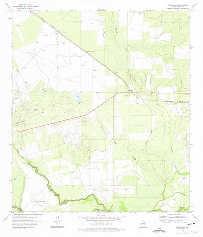 United States Geological Survey Brundage, TX (1972, 24000-Scale) digital map