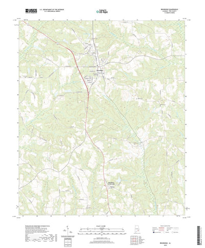 United States Geological Survey Brundidge, AL (2020, 24000-Scale) digital map