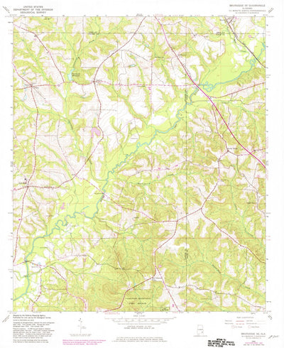 United States Geological Survey Brundidge SE, AL (1960, 24000-Scale) digital map