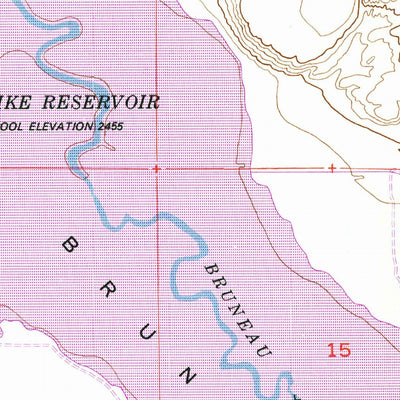 United States Geological Survey Bruneau, ID (1947, 24000-Scale) digital map