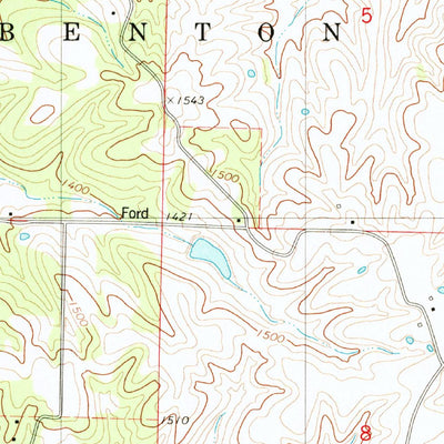 United States Geological Survey Bruner, MO (1982, 24000-Scale) digital map