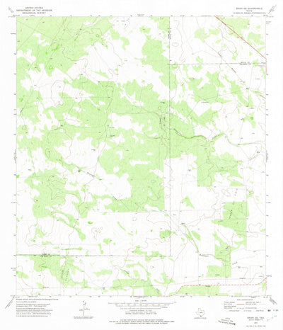 United States Geological Survey Bruni SE, TX (1972, 24000-Scale) digital map