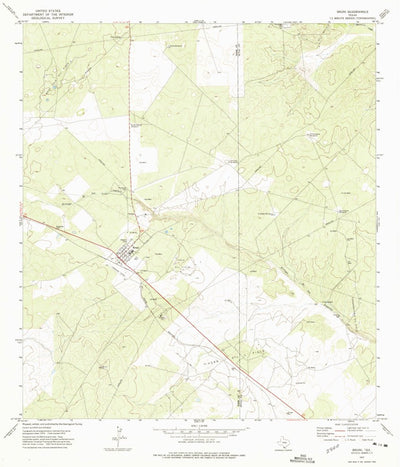 United States Geological Survey Bruni, TX (1972, 24000-Scale) digital map