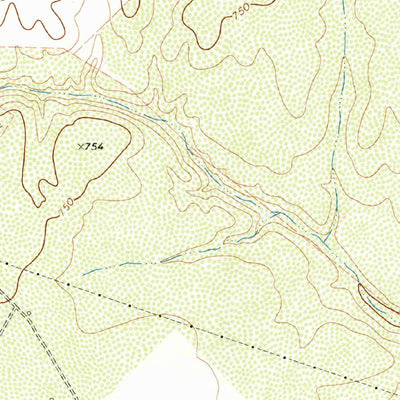 United States Geological Survey Bruni, TX (1972, 24000-Scale) digital map