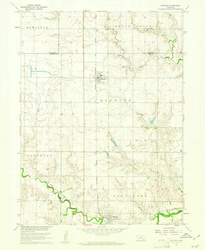 United States Geological Survey Bruning, NE (1960, 24000-Scale) digital map