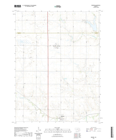 United States Geological Survey Bruning, NE (2021, 24000-Scale) digital map