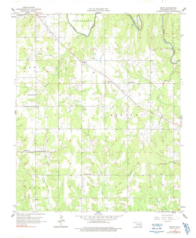 United States Geological Survey Bruno, OK (1957, 24000-Scale) digital map
