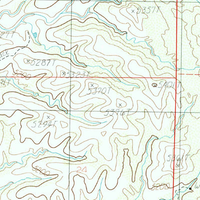 United States Geological Survey Bruno Peak, AZ (1986, 24000-Scale) digital map
