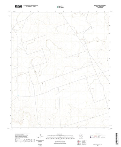 United States Geological Survey Brunson Ranch, TX (2022, 24000-Scale) digital map