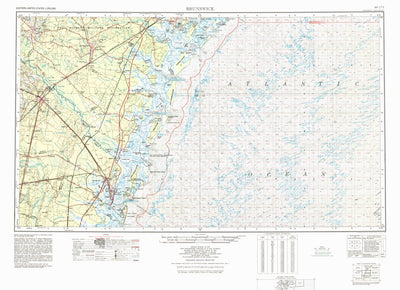 United States Geological Survey Brunswick, GA (1978, 250000-Scale) digital map