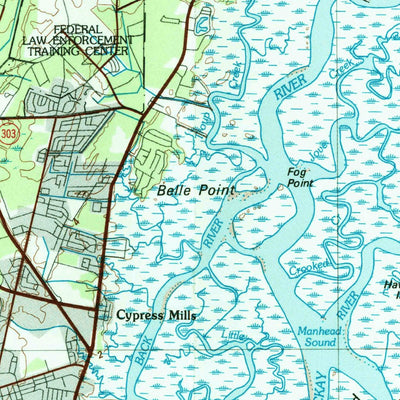 United States Geological Survey Brunswick, GA (1981, 100000-Scale) digital map