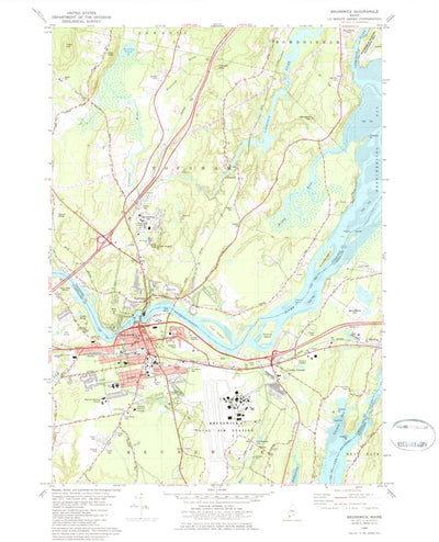 United States Geological Survey Brunswick, ME (1980, 24000-Scale) digital map