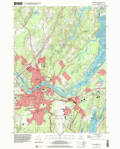 United States Geological Survey Brunswick, ME (1996, 24000-Scale) digital map