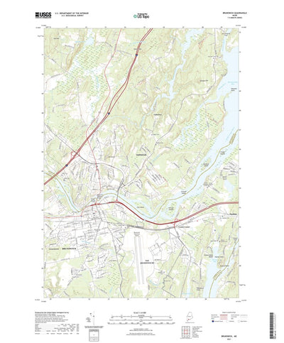 United States Geological Survey Brunswick, ME (2021, 24000-Scale) digital map