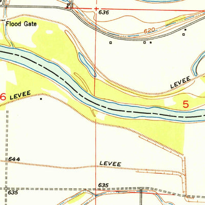 United States Geological Survey Brunswick West, MO (1951, 24000-Scale) digital map