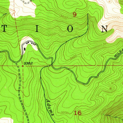 United States Geological Survey Brush Creek, CA (1947, 24000-Scale) digital map