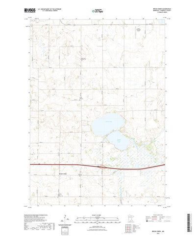 United States Geological Survey Brush Creek, MN (2022, 24000-Scale) digital map